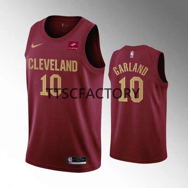 Cleveland Cavaliers Trikot Darius Garland 10 Nike 2022-23 Icon Edition Rot Swingman - Herren